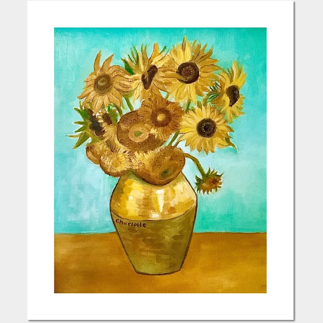 Charlotte’s Sunflowers Wall Art by Salty Siren Studios